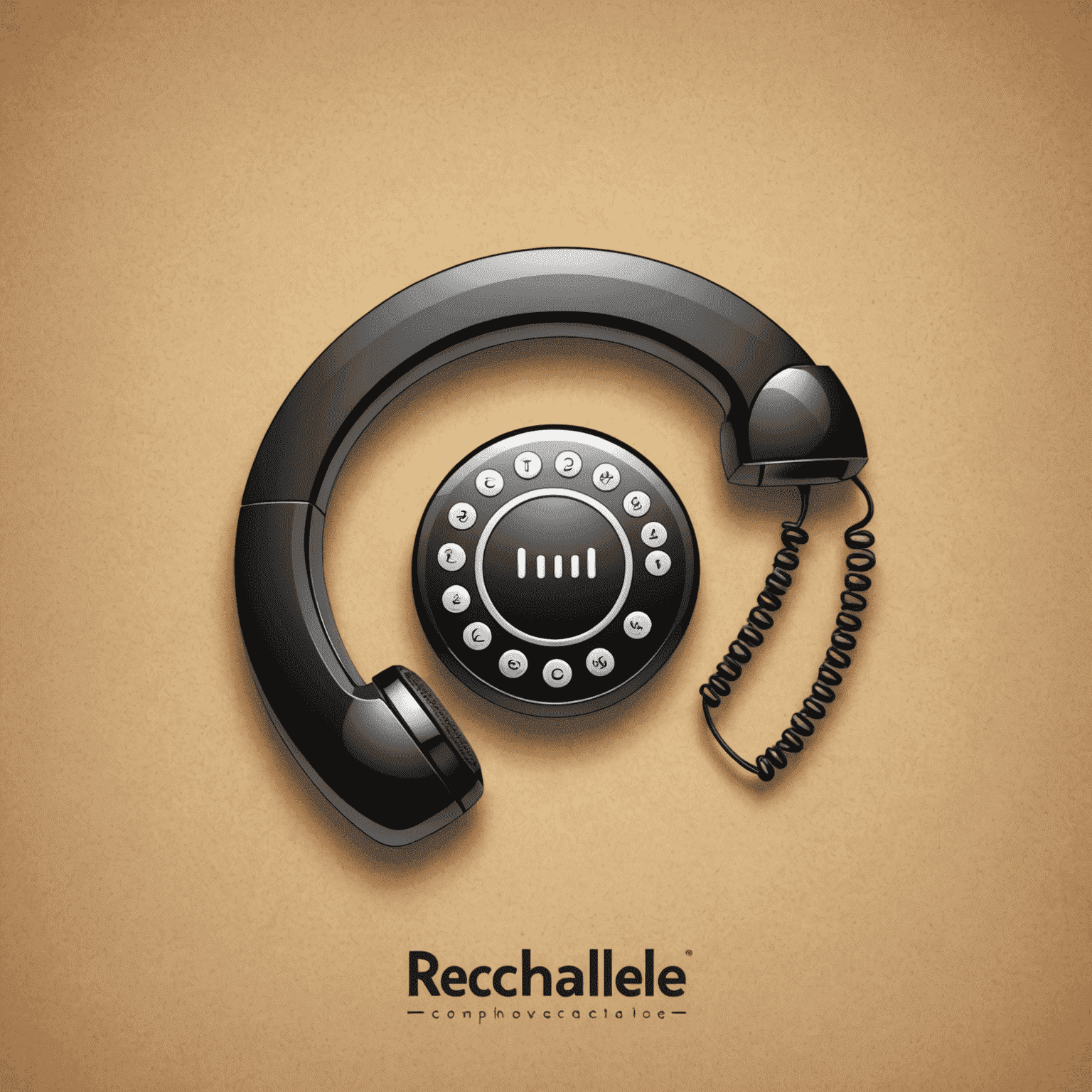 شعار rechallee_com يظهر رمزًا للاتصالات الهاتفية