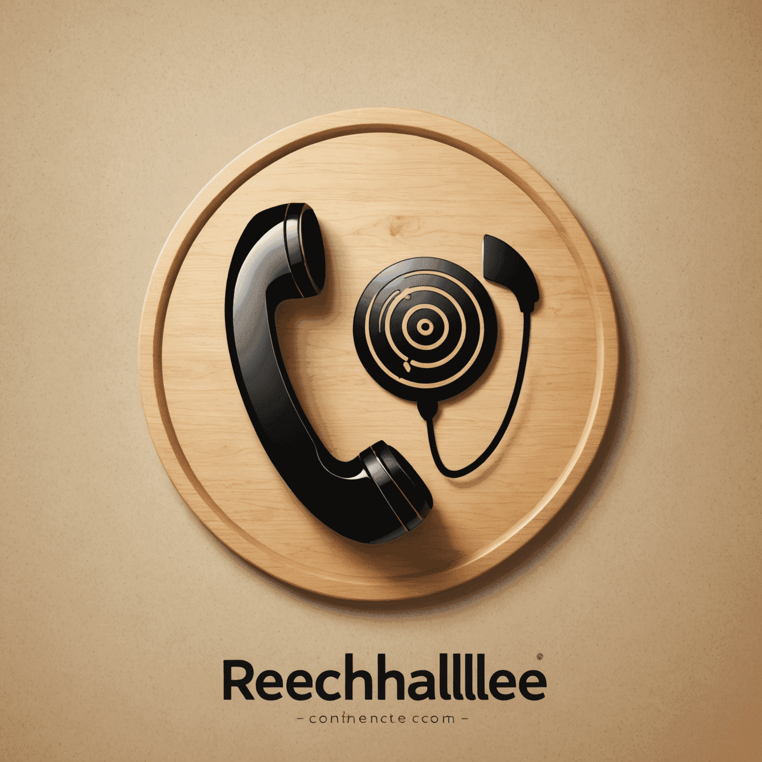 شعار rechallee_com يظهر رمزًا للاتصالات الهاتفية