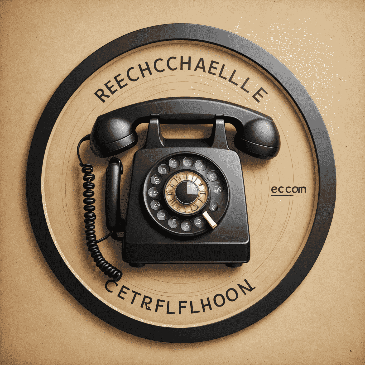 شعار rechallee_com يظهر رمزًا للاتصالات الهاتفية